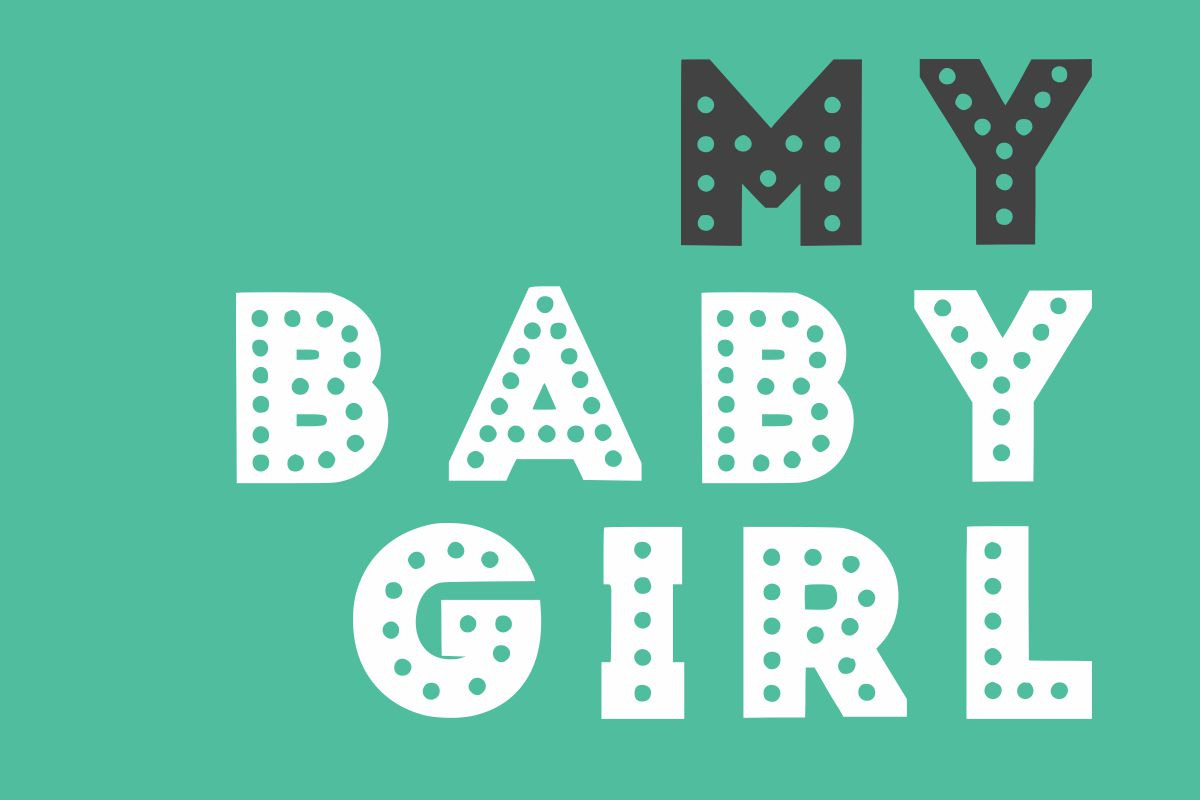 Polka Dots, a Handwritten Font by Fourteen Letter (Photo 2 of 7)