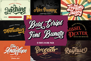 Bold Script Font Bundle Vol 6