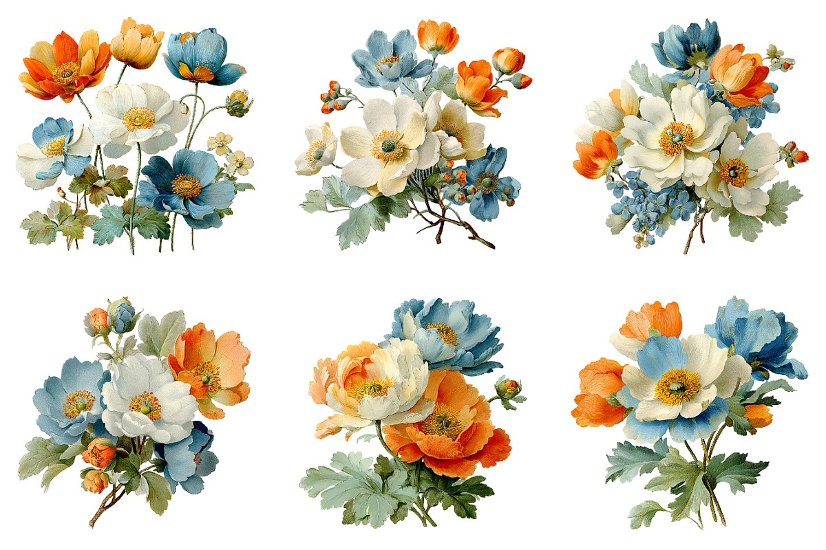 Spring daisy flower clipart, an Illustration by SinaCreation (Photo 3 of 11)