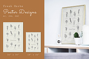 Fresh Herbs Line Drawings & Patterns, an Illustration by kittyShark Creative (Thumbnail 6 of 9)