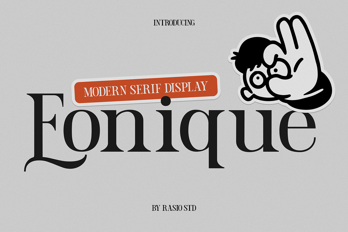 Eonique Modern Serif Display Font, a Serif Font by Rasio Studio (Photo 1 of 7)