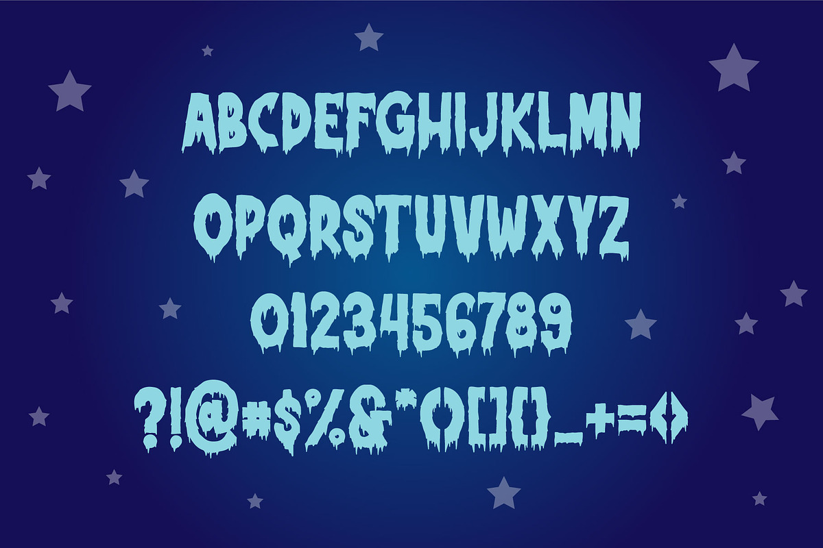 Bloody Frozen, a Symbol Font by Badsign Type (Photo 3 of 5)