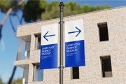 Lamp Post Banner Mockup, an Advertising Mockup by zippypixelstudio (Thumbnail 1 of 4)