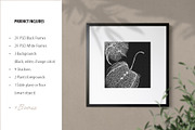 BLACK AND WHITE FRAME MOCKUP, a Product Mockup by Yuri-U (Thumbnail 2 of 10)