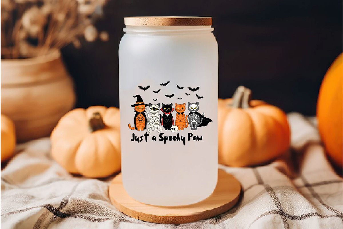 Halloween Cat Just a Spooky Paw Png, an Illustration by Dream Creation (Photo 5 of 5)