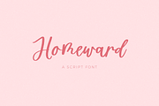 Homeward Script, a Script Font by Beck McCormick (Thumbnail 1 of 10)