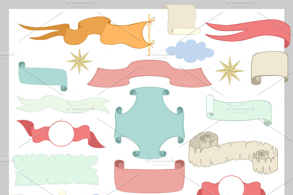 Vintage Ribbons Vector Collection, a Graphic by KsanasK.Art (Photo 4 of 4)