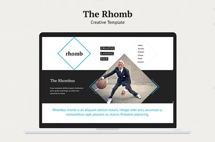 Rhomb | PSD Template