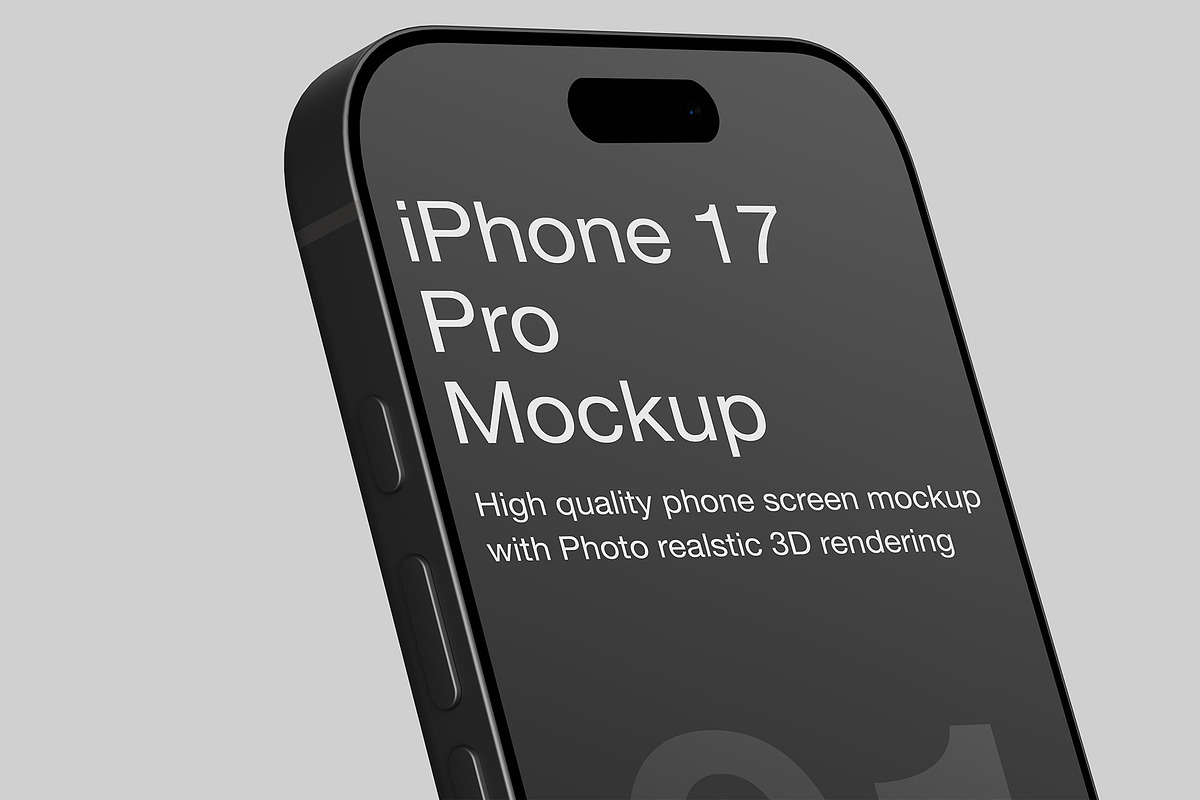 iPhone 17 Pro Max Screen Mockup, an iPhone Mockup by Eka Restu D. Putra (Photo 14 of 14)