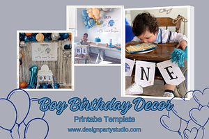 Party Birthday Boy Decor
