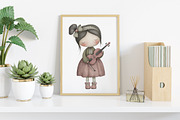 Whimsical Girls Clipart Bundle, an Illustration by Canvas Craft (Thumbnail 6 of 7)