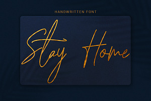 Stay Home - Greeting Card Font