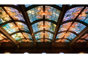 patterns stained glass light ai, an Architecture Photo by pikepicture