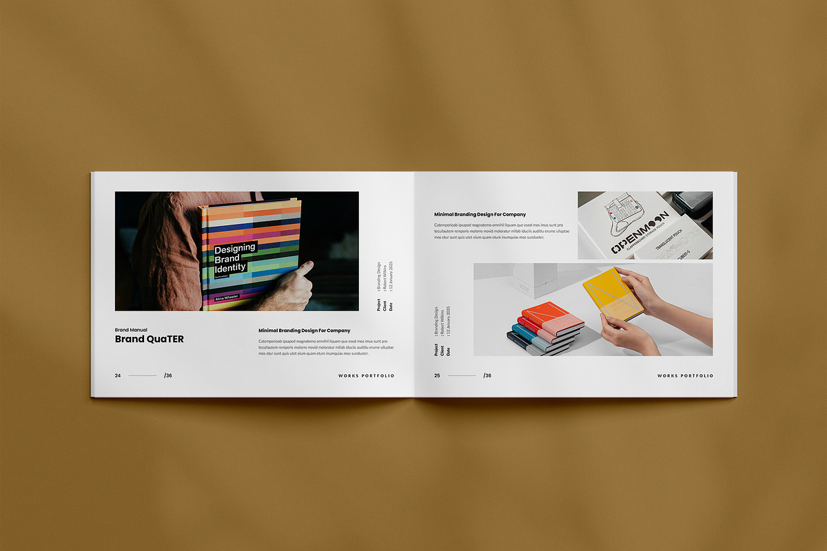 Works / Design Portfolio Template, a Brochure Template by TemplateFolio-Shop (Photo 12 of 20)