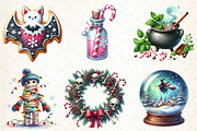 Halloween & Winter Clipart, an Illustration by DreamCafeArt (Thumbnail 2 of 5)