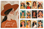 Enchanting Boho Femme Portraits, a Person Illustration by Whimsy Brush Studio (Thumbnail 1 of 5)