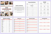 2026 Vision Board Planner Canva Kdp, a Stationery Template by Mustafiz (Thumbnail 2 of 6)