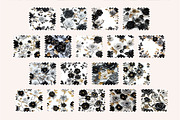 3D Sequin Black and Silver Roses, a Pattern Graphic by PrintablesByFranklyn (Thumbnail 3 of 6)