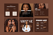 Brown Lash artist Instagram Template, a Social Media Template by My Template Studio (Thumbnail 4 of 18)