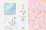 TINY TIDES. Seamless Patterns, a Pattern Graphic by annartdreams (Thumbnail 3 of 11)