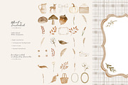 autumn woodland clipart collection, a Decorative Illustration by Patishop Art (Thumbnail 4 of 9)