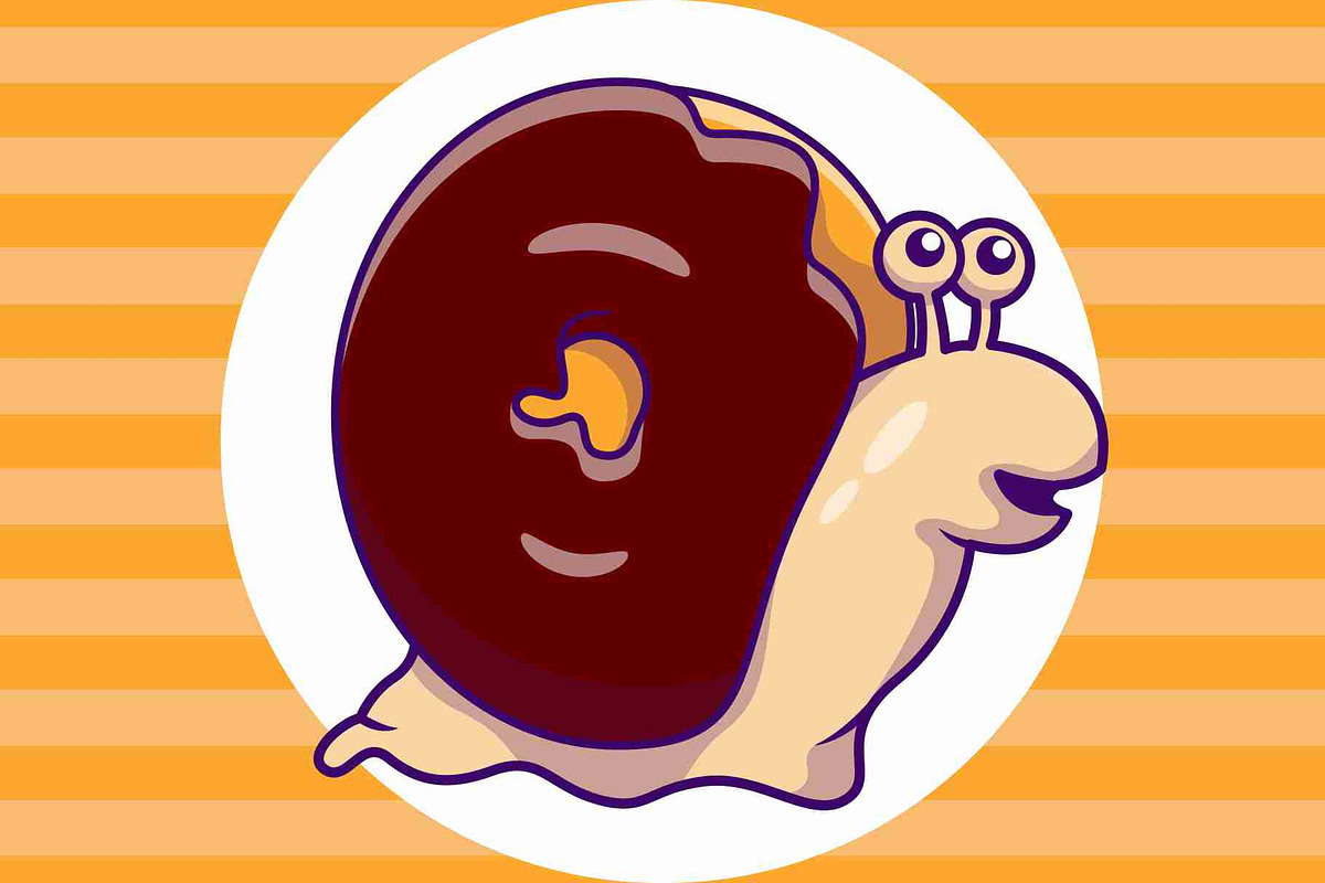 Cute Snail Doughnut Cartoon Vector, a Food Illustration by Artstorystudio (Photo 2 of 3)