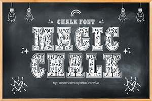 Magic Chalk - Displays Chalk Font, a Font by KiddoGlyphs Studio