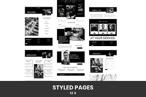 Squarespace Website Template Barbery