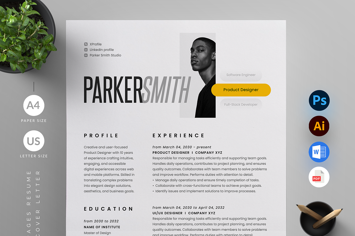 Resume/CV, a Resume Template by Reuix Studio (Photo 1 of 5)
