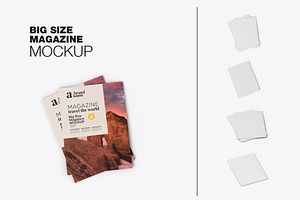 Matte Big Size Magazines Covers Mock