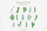 Christmas svg set New Year wreathes, a Seasonal Illustration by DigitalArsiart (Thumbnail 3 of 6)