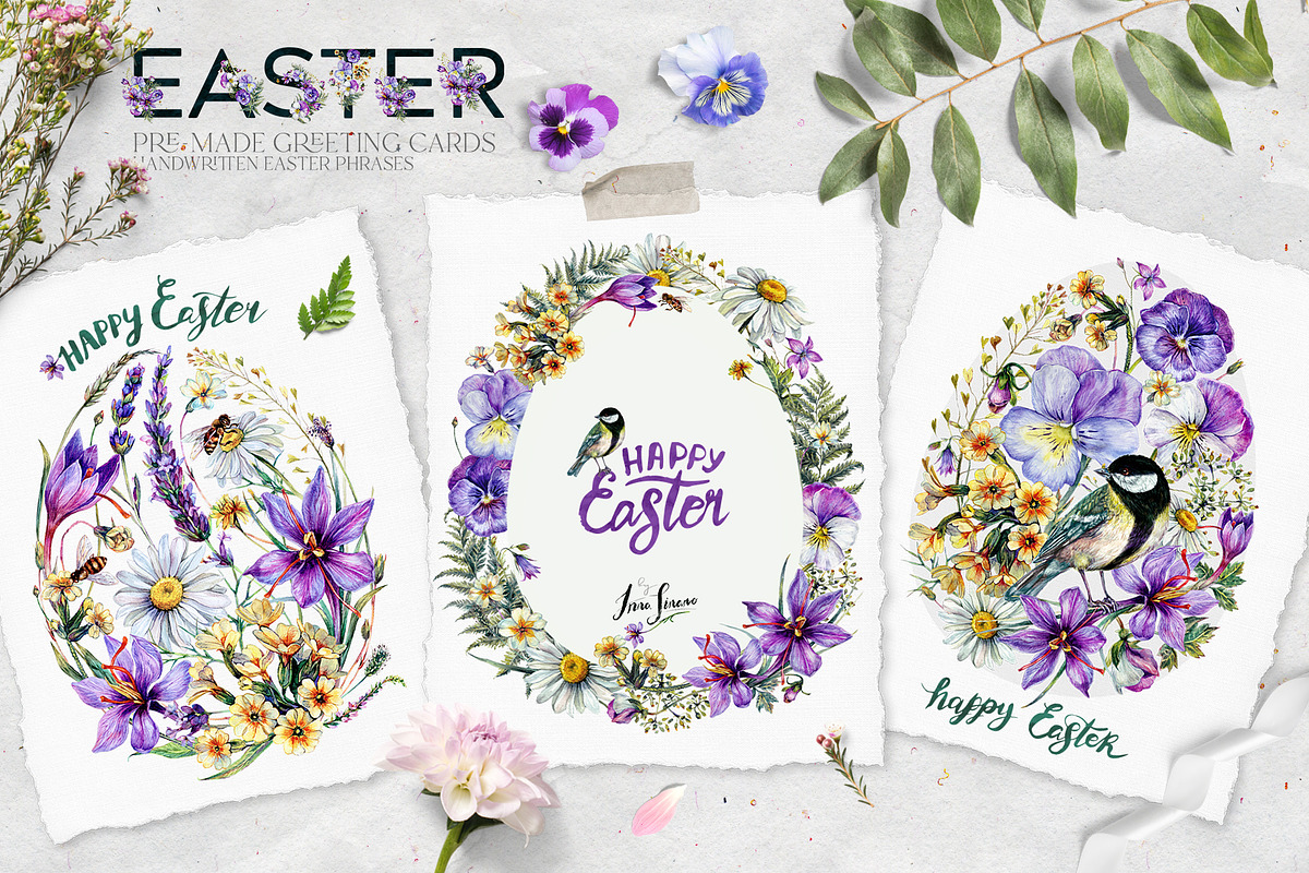 SPRING FLOWERS Watercolor Collection, a Decorative Illustration by Inna Sinano (Photo 11 of 11)