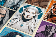 Middle Earth Pop Art Characters, a Decorative Illustration by The Dark Matter Art (Thumbnail 2 of 4)