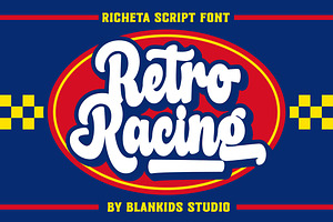 Richeta A Retro Bold Script Font