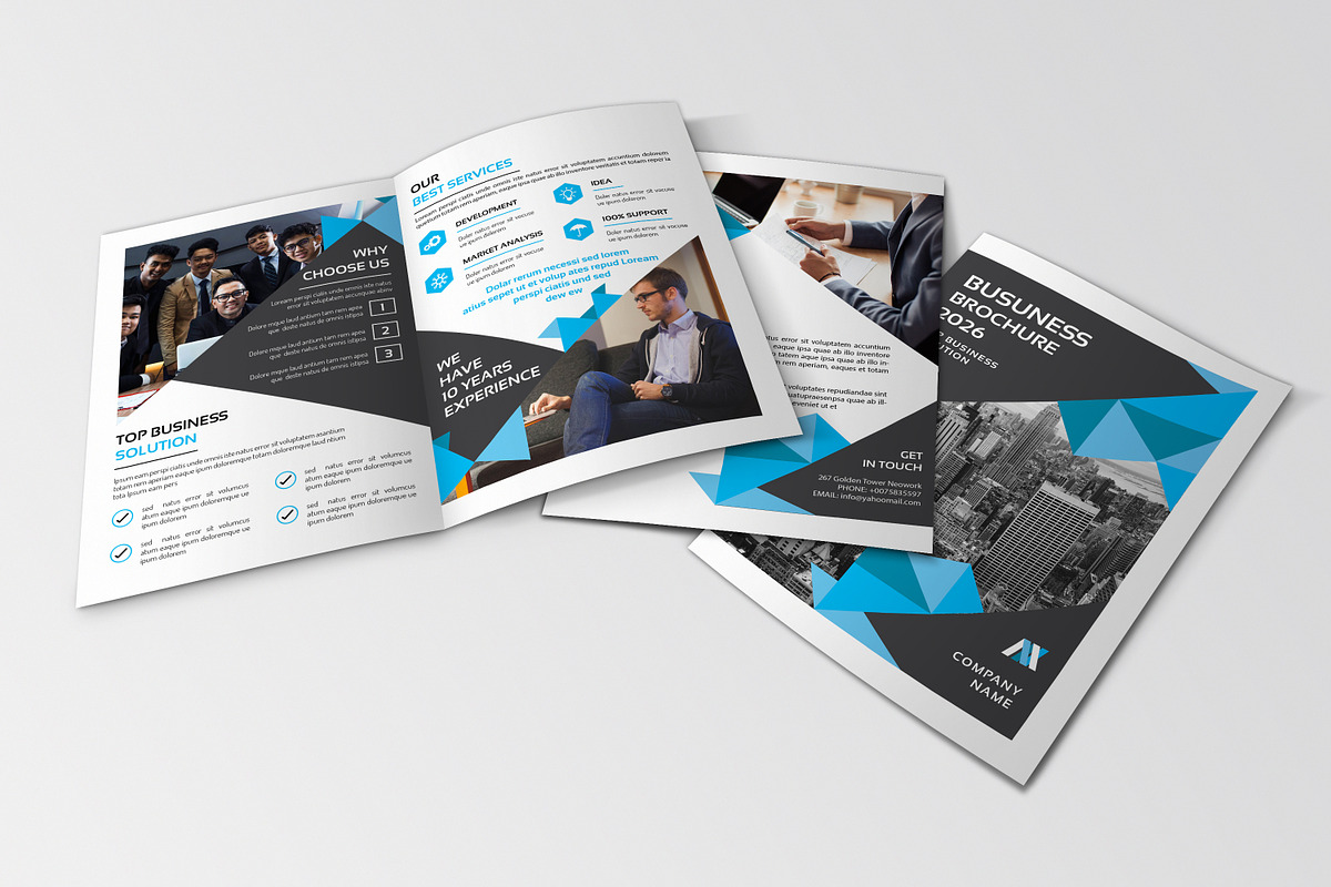 Corporate Bifold Brochure, a Brochure Template by Template Shop (Photo 3 of 5)