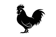 Rooster Chicken Silhouette Bundle, an Illustration by Designs_River (Thumbnail 46 of 51)