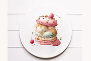 Whimsical ice cream Clipart, a Seasonal Illustration by Designworld (Thumbnail 10 of 10)