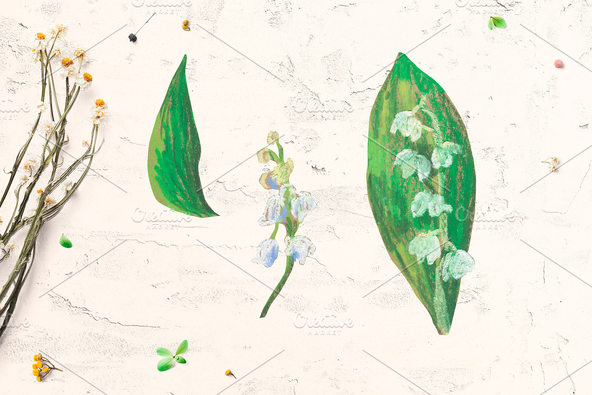 Lily of the valley Clipart, a Decorative Illustration by Lucyinyourheart (Photo 3 of 4)