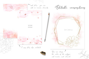 Pink Washes, Splashes & Flowers