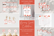 Strawberry Baby Shower Thank You Tag, an Invitation Template by Digital_Mind (Thumbnail 5 of 6)