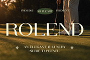 Rolend - Elegant & Luxury Typeface, a Serif Font by Muflieart (Thumbnail 1 of 12)