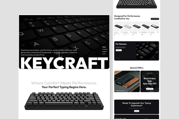 E Commerce Landing Page Design