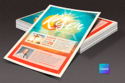 Risen Easter Service Flyer | Canva, a Flyer Template by loswl (Thumbnail 1 of 5)