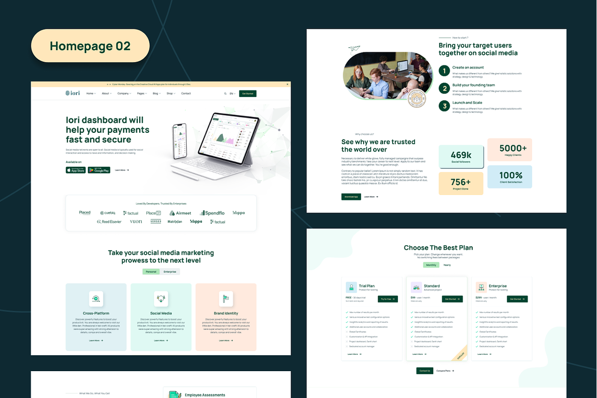 iori - Startup SaaS NextJS Template, a React Template by AliThemes (Photo 3 of 13)
