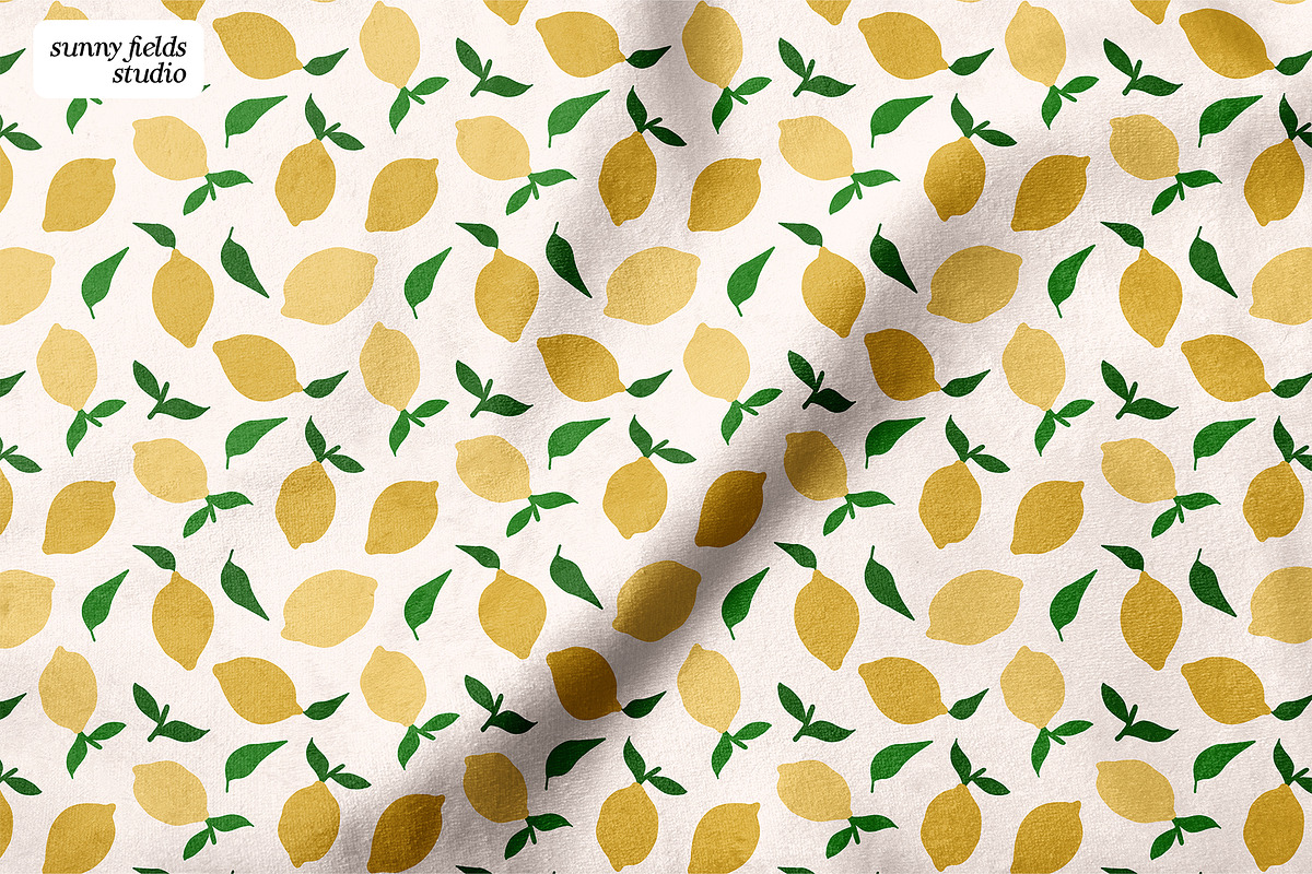 Lemon Seamless Vector Pattern, a Pattern Graphic by Sunny Fields Studio (Photo 6 of 10)