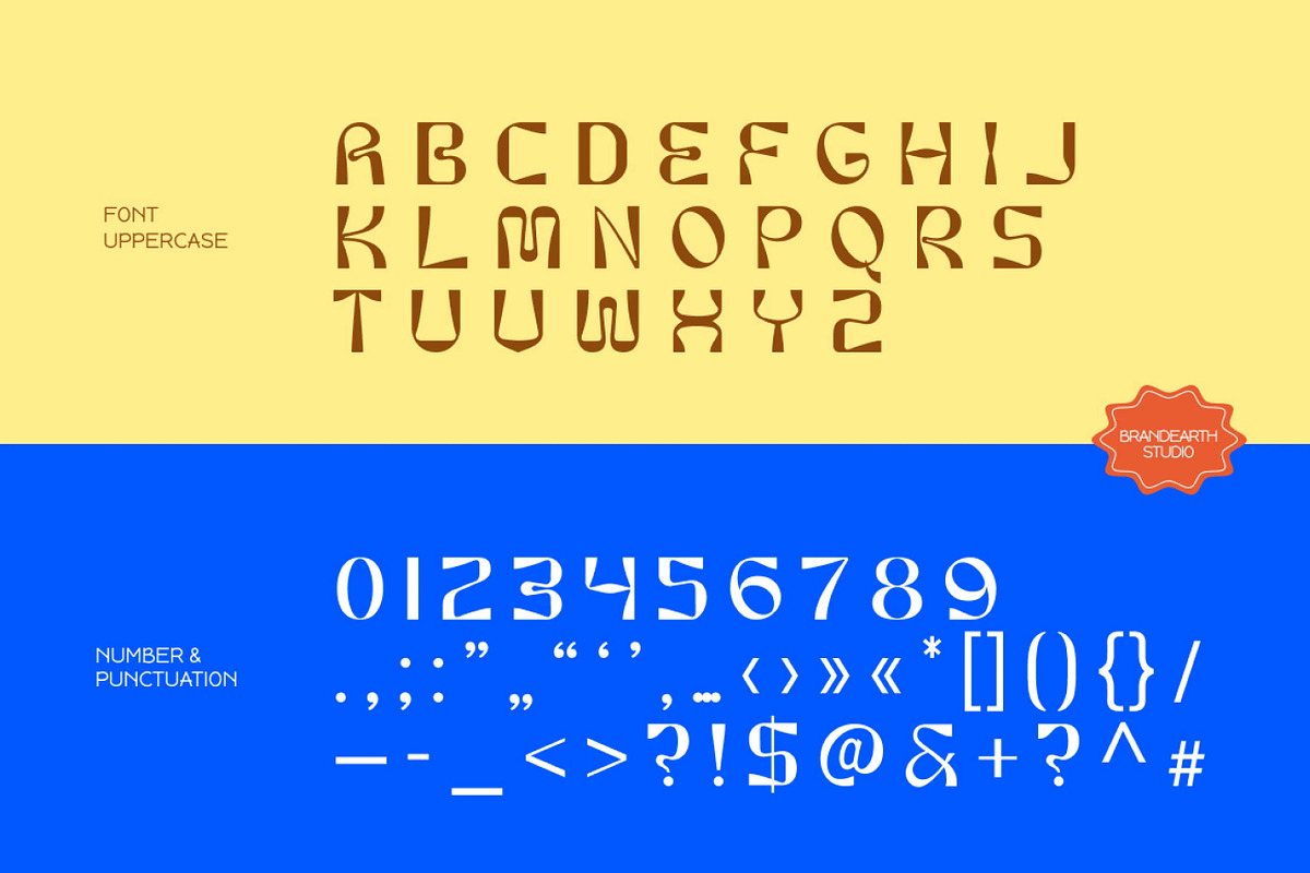 HypeNowa – Groovy Psychedelic Font, a Sans Serif Font by Brand Earth (Photo 2 of 7)