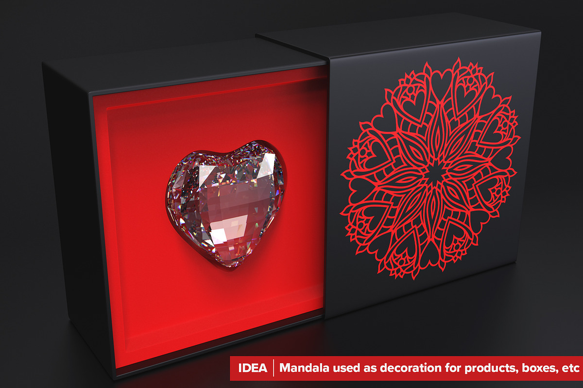Mandala Vector Ornaments Bundle, a Decorative Illustration by pixaroma (Photo 16 of 43)