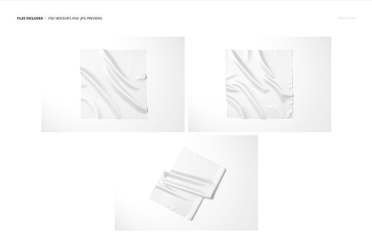 Satin Scarf Mockup Set, a Product Mockup by Creatsy (Photo 2 of 11)