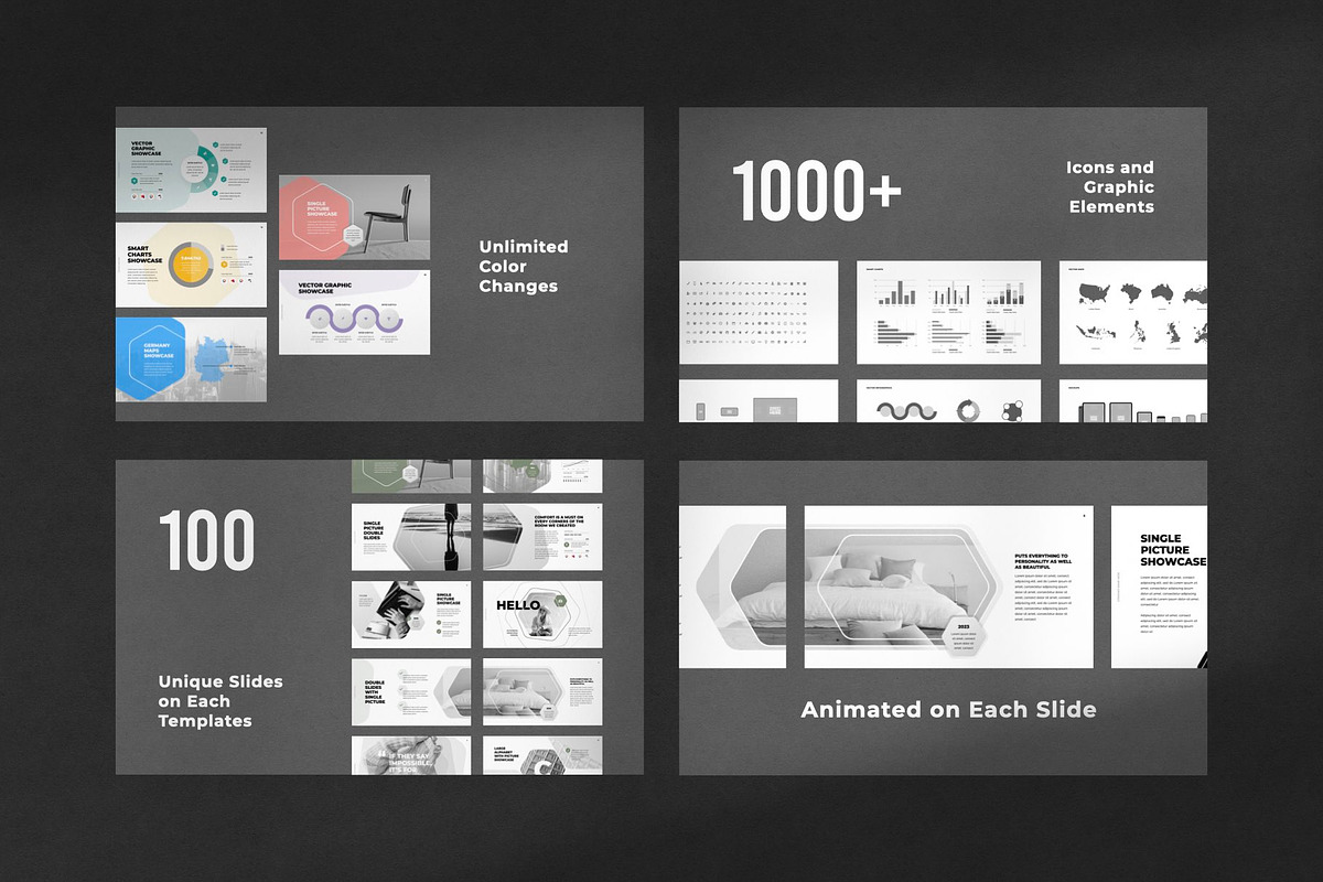 Hexagon Animated Presentation, a Presentation Template by Creathrive Design (Photo 2 of 12)