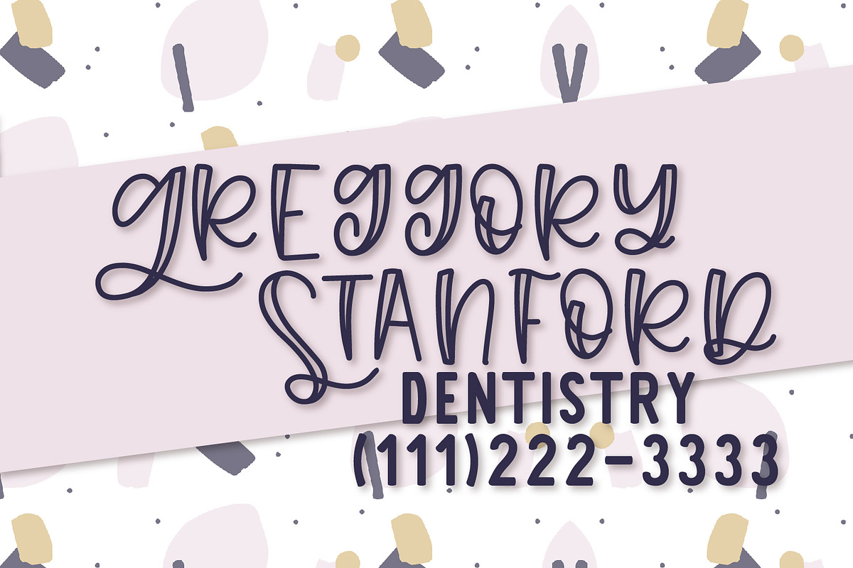 Lunch Break - A Hand Lettered Font preview 3